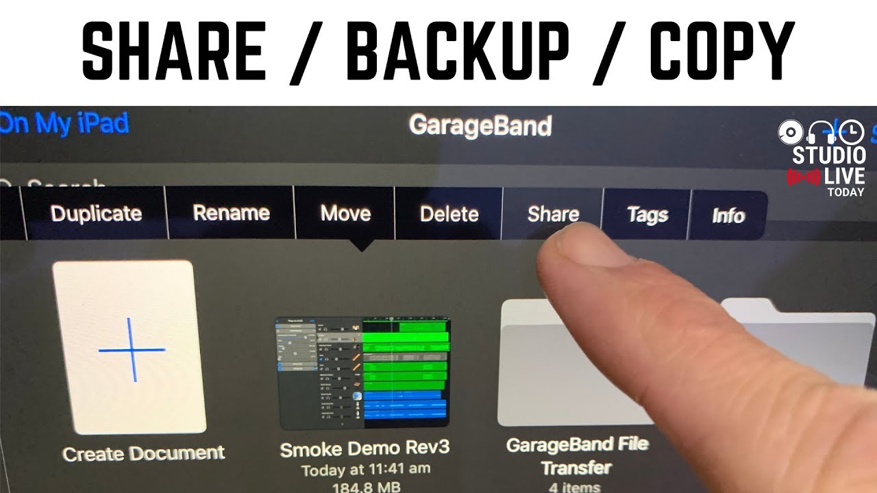 How To Share Garageband Projects Between Ipads